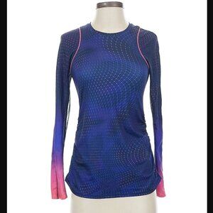 LUCKY IN LOVE S WOMEN'S CELESTIAL LONG SLEEVE TENNIS TOP